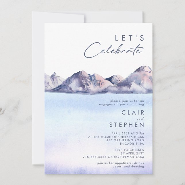 Invitación a la montaña de invierno (Anverso)