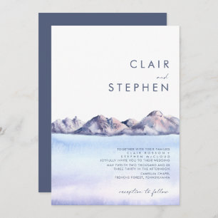 Invitación a la Montaña de Invierno Todo En Una Bo