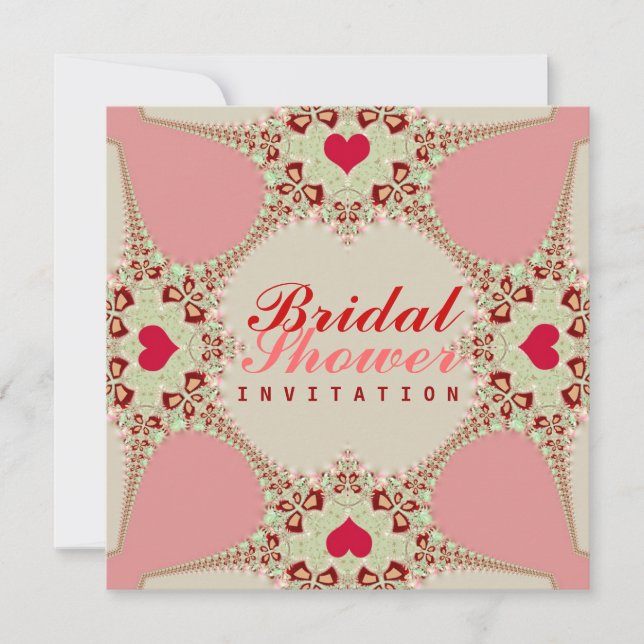 Invitación a la muestra de novias de Love Hearts (Anverso)
