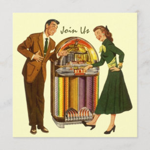Invitación a la música de Jukebox de salto de disc