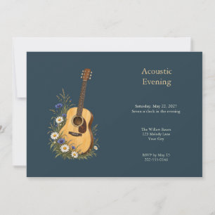 Invitación a la música del prado de guitarra acúst