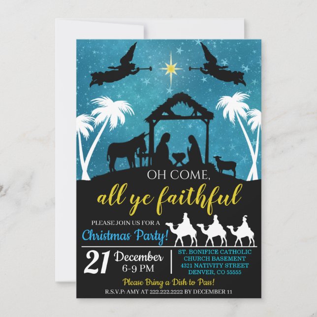 Invitación a la Natividad de los navidades (Anverso)