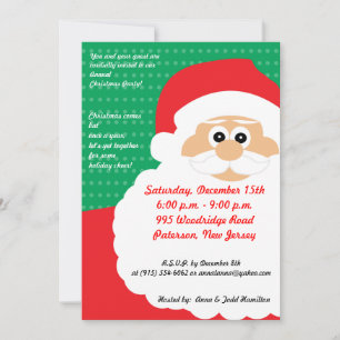 Invitación a la navidad de barba de los amigos de