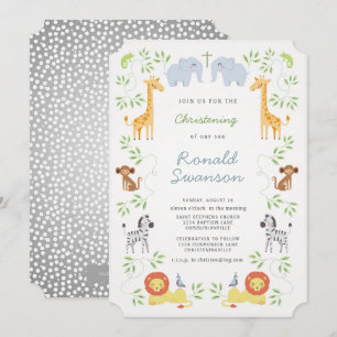 Invitación a la Navidad de los animales árabes de 