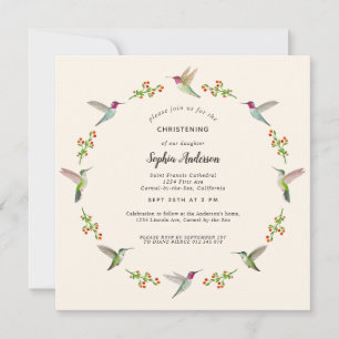 Invitación a la Navidad de los Hummingbirds de Ann