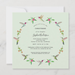Invitación a la Navidad de los Hummingbirds de Ann