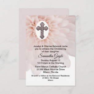 Invitación a la Navidad entre Flores y Bebés Rubor