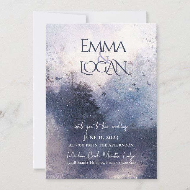 Invitación a la niebla forestal (Anverso)