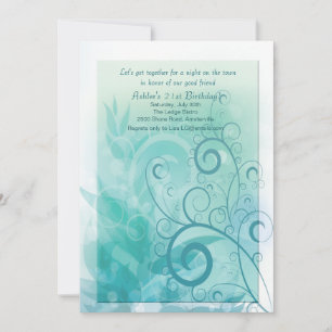 Invitación a la niebla Verde azulada