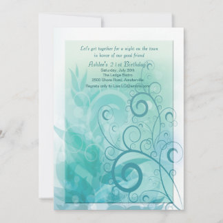 Invitación a la niebla Verde azulada