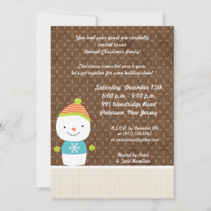Invitación a la nieve de invierno de invierno de i