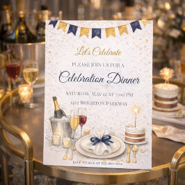 Invitación a la Noche de Celebración de Oro Azul