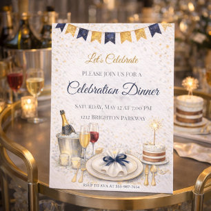 Invitación a la Noche de Celebración de Oro Azul