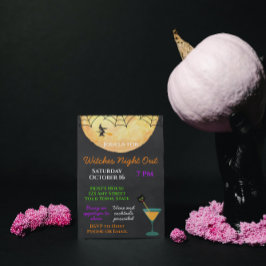 Invitación a la Noche de Chicas de Halloween