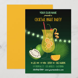 Invitación a la noche de cóctel de club/corporativ