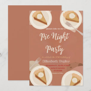 Invitación a la Noche de Compartir Tarta – Dulce y