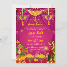 Invitación a la noche de Jaggo, Tarjeta de ceremon