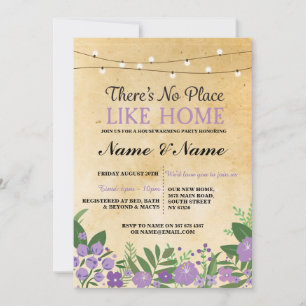 Invitación a la nueva casa para calentar el calor