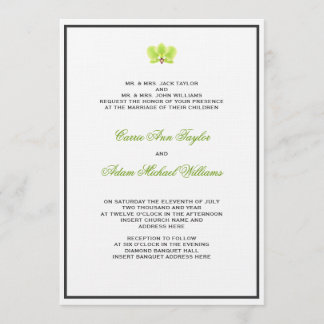 Invitación a la orquídea verde