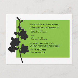 Invitación a la orquídea verde