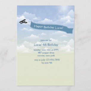 Invitación a la pancarta del avión