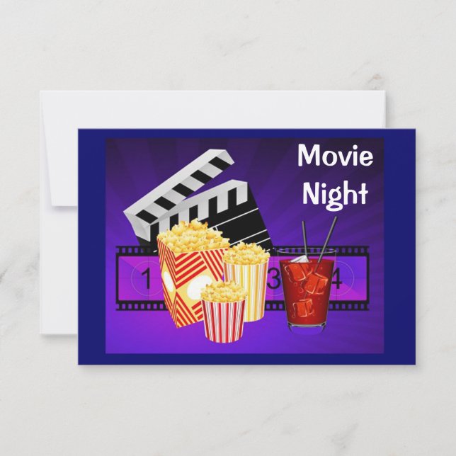 invitación a la pantalla del cine nocturno (Anverso)