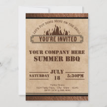 Invitación a la Parrillada de la Empresa, Asado de