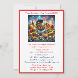 Invitación a la parrillada del día de la Independe