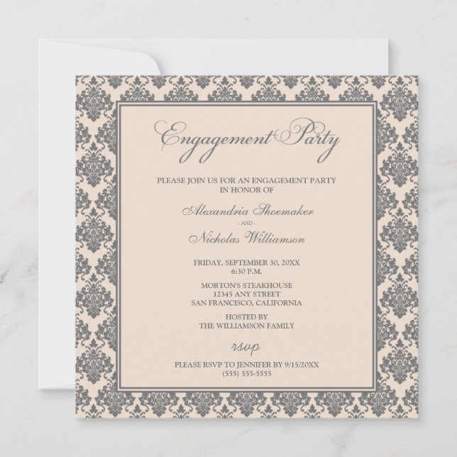Invitación a la parte de compromiso del amortiguad (Anverso)