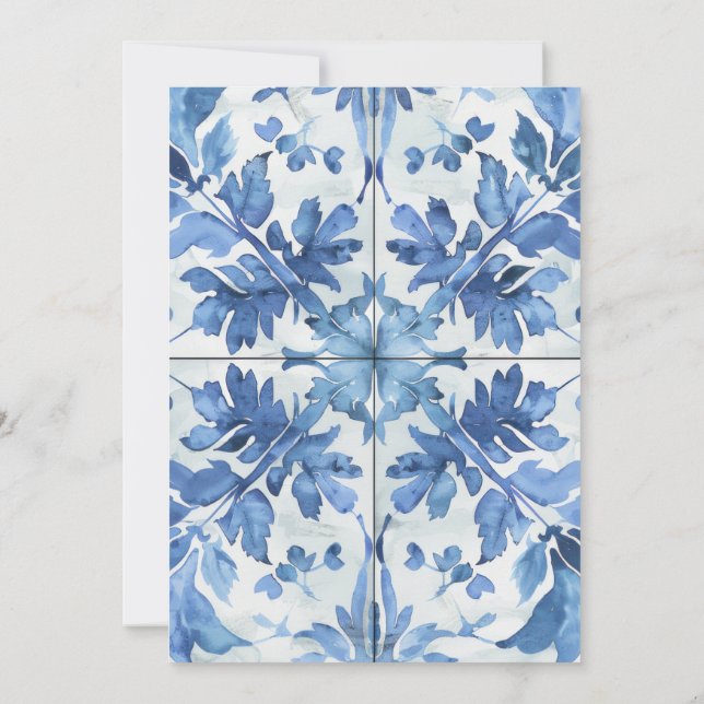 Invitación a la participación de acuarela mediterr (Reverso)