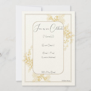 Invitación a la participación de bodas