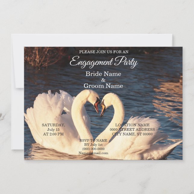 Invitación a la participación de los cisnes blanco (Anverso)