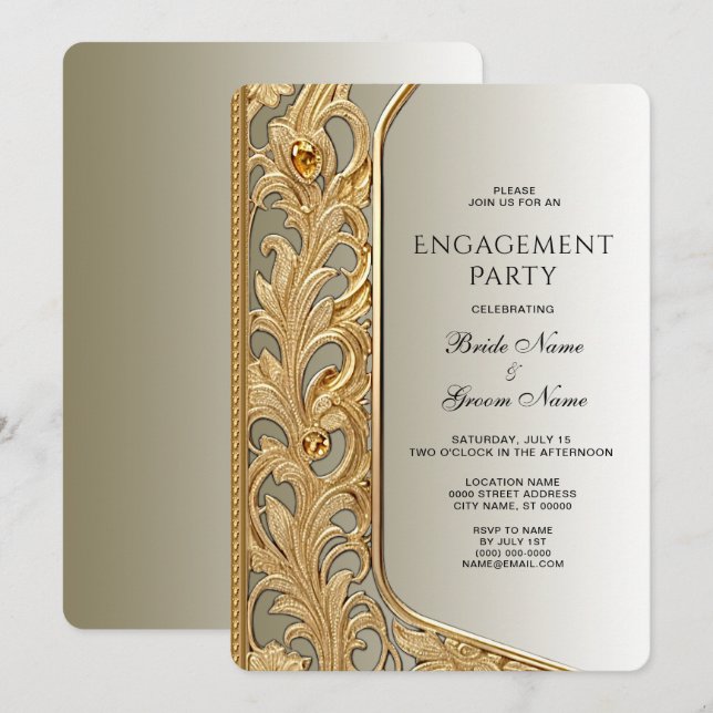 Invitación a la participación de un ornato de oro  (Anverso / Reverso)