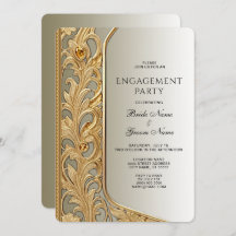 Invitación a la participación de un ornato de oro 