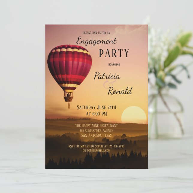 Invitación a la participación en el atardecer de g (Anverso de pie)