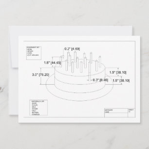 Invitación a la pastelería de cumpleaños del ingen