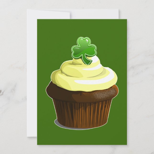 Invitación a la pastelita de San Patricio (Anverso)