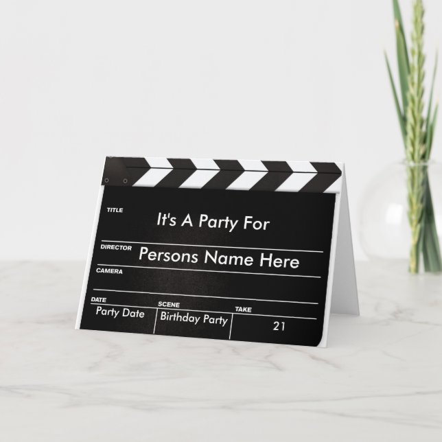 Invitación a la película Clapper (Anverso)