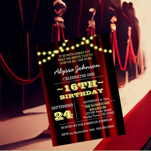 Invitación a la película luces amarillas dulces 16 (Subido por el creador)