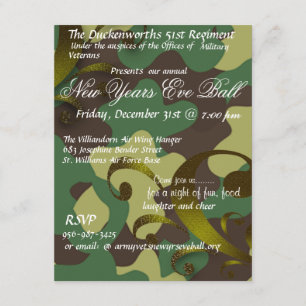 Invitación a la pelota de Año Nuevo Militar