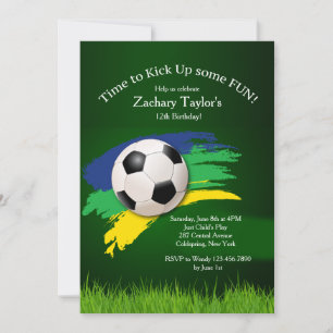 Invitación a la pelota de fútbol