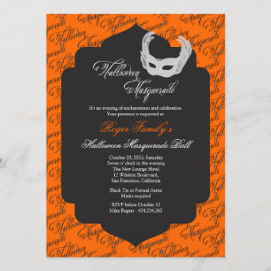 Invitación a la pelota de Halloween