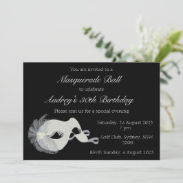 Invitación a la pelota de máscaras