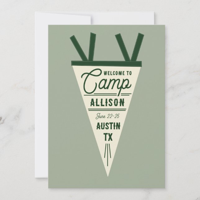 Invitación a la Pendiente Verde del Campamento Bac (Anverso)