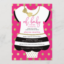 Invitación a la pequeña dama de Baby Shower, Purpu