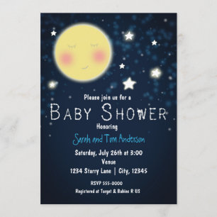 Invitación a la pequeña estrella de BABY SHOWER Tw