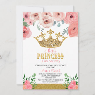 Invitación a la pequeña Princesa Baby Shower