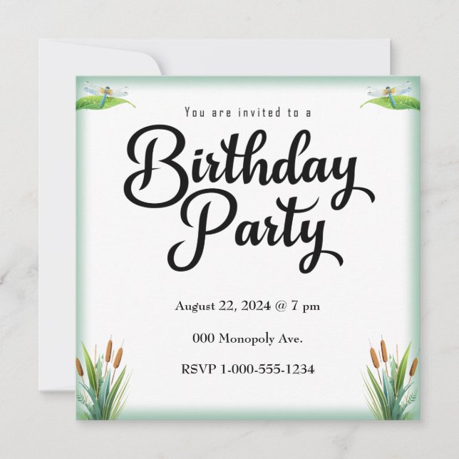 Invitación a la pesca deportiva con soplo negro (Anverso)