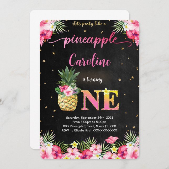 Invitación a la piña (Anverso / Reverso)