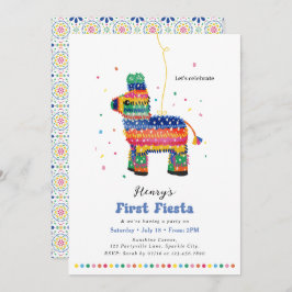 Invitación a la Piñata del primer cumpleaños de Fi